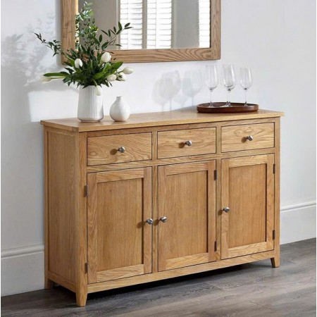 PPS Oak : Tủ Bếp Gỗ Sồi 3 Cánh + 3 Ngăn Kéo